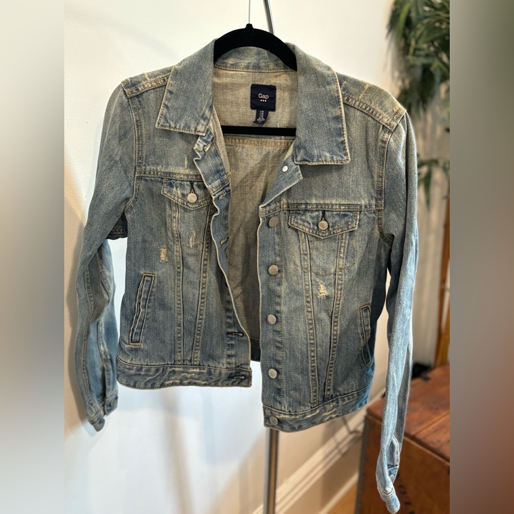 Gap Distressed Jean Jacket